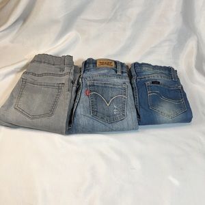Girls 3 Pair Jeans Bundle